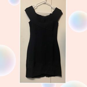 Guess off shoulder black dress